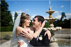 Bride and Groom in the grounds