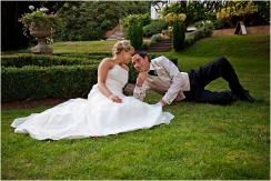 A special moment between the Bride and Groom