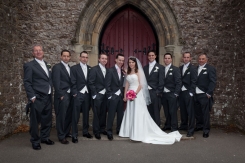 Bride and Groom with the boys