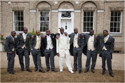 Groom and the Grooms Party at Barnston Lodge