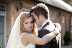 Bride and Groom alone at Dillington House