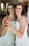 Bride in the mirror
