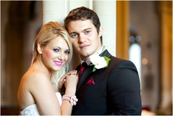 Bride and Groom in Stonehouse Court Church