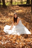 Beautiful autumnal bride
