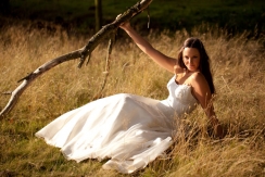 Stunning Bride basking in the sun