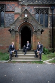 Groom and Best men at St.Johns Church at Palmers Green