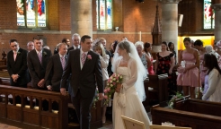 Wedding ceremony at St.Johns Church at Palmers Green