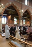 Wedding ceremony at St.Johns Church at Palmers Green