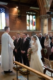Wedding ceremony at St.Johns Church at Palmers Green