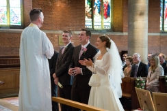 Wedding ceremony at St.Johns Church at Palmers Green