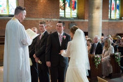 Wedding ceremony at St.Johns Church at Palmers Green