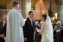 Wedding ceremony at St.Johns Church at Palmers Green
