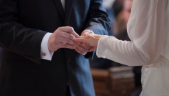Wedding ceremony at St.Johns Church at Palmers Green