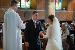 Wedding ceremony at St.Johns Church at Palmers Green