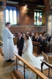 Wedding ceremony at St.Johns Church at Palmers Green
