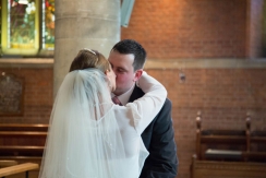 Wedding ceremony at St.Johns Church at Palmers Green