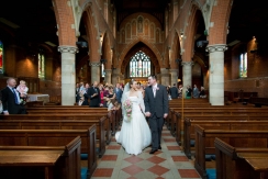 Wedding ceremony at St.Johns Church at Palmers Green