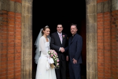 Wedding ceremony at St.Johns Church at Palmers Green