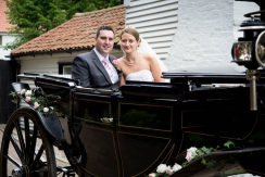 Bride and Groom with the horse and cart
