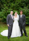 Bride and Groom with a special Uncle at Mulberry House