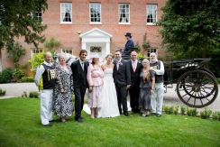 Bride and Groom group photos at Mulberry House