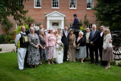 Bride and Groom group photos at Mulberry House