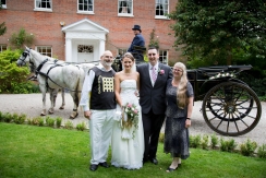 Bride and Groom group photos at Mulberry House