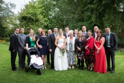 Bride and Groom - group photos at Mulberry House