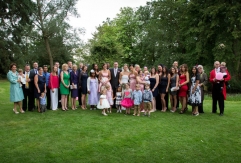 Bride and Groom - group photos at Mulberry House
