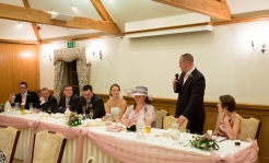 Wedding breakfast and speeches at Mulberry House