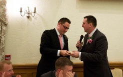 Wedding breakfast and speeches at Mulberry House