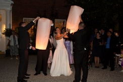 Wedding lanterns at Mulberry House