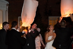 Wedding lanterns at Mulberry House
