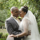 Bride and Groom on the bridge