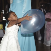 Flower girl and balllon